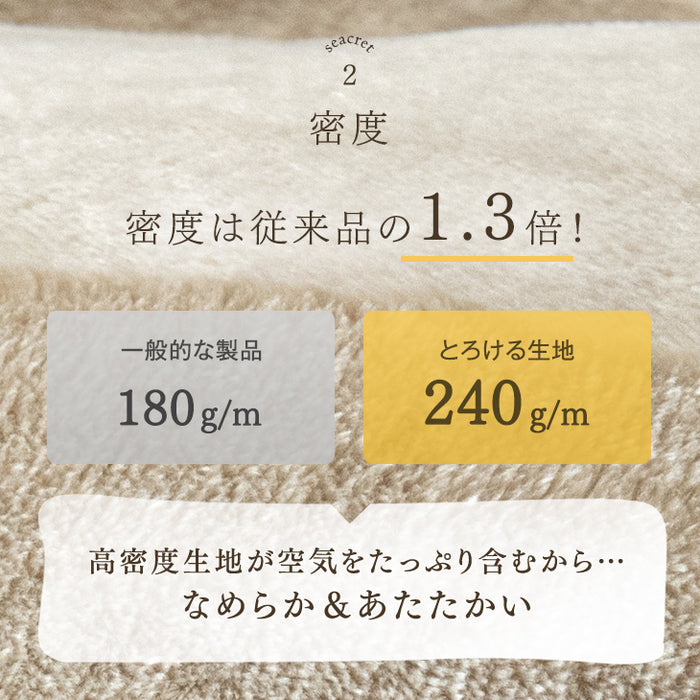 ［セミダブル］とろける肌触り 洗えるブランケット 吸湿 発熱 マイクロファイバー フランネル 軽量〔58700135〕