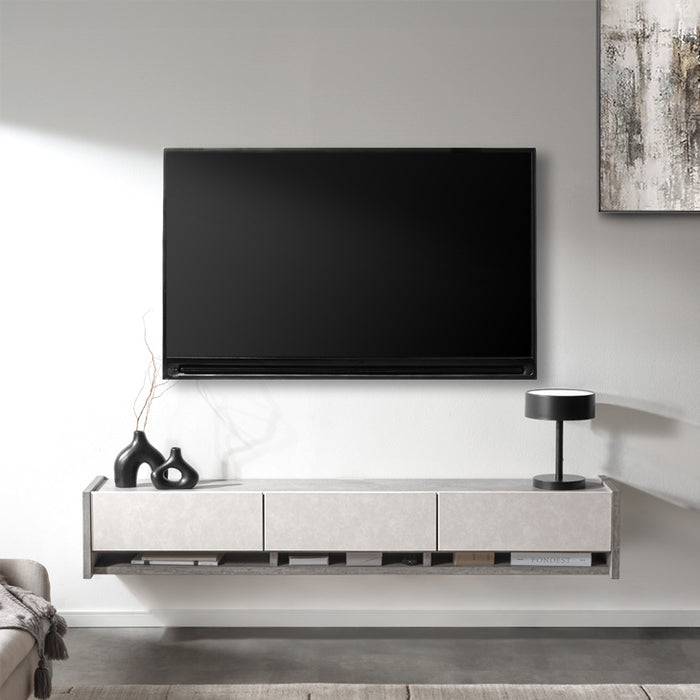 ［幅180］フロート テレビ台 壁掛け 完成品 国産 テレビボード フロートボード〔24900132〕