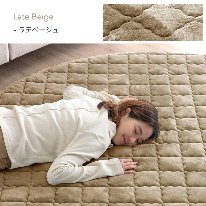 ［185cm］ 円形極厚60mmカバーリングラグ専用 フランネルカバー単品【商品番号：61100121・61100125】のカバーリングラグ専用〔61100123〕