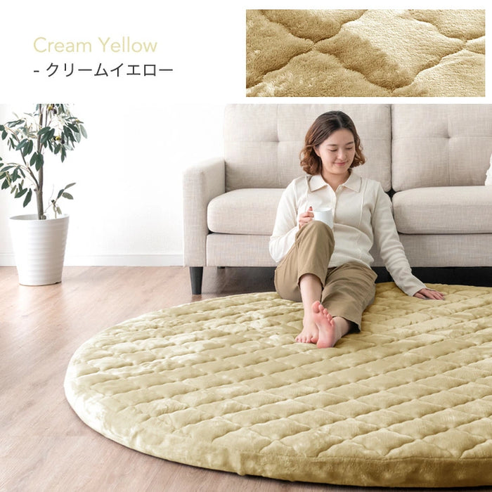 ［185cm］ 円形極厚60mmカバーリングラグ専用 フランネルカバー単品【商品番号：61100121・61100125】のカバーリングラグ専用〔61100123〕