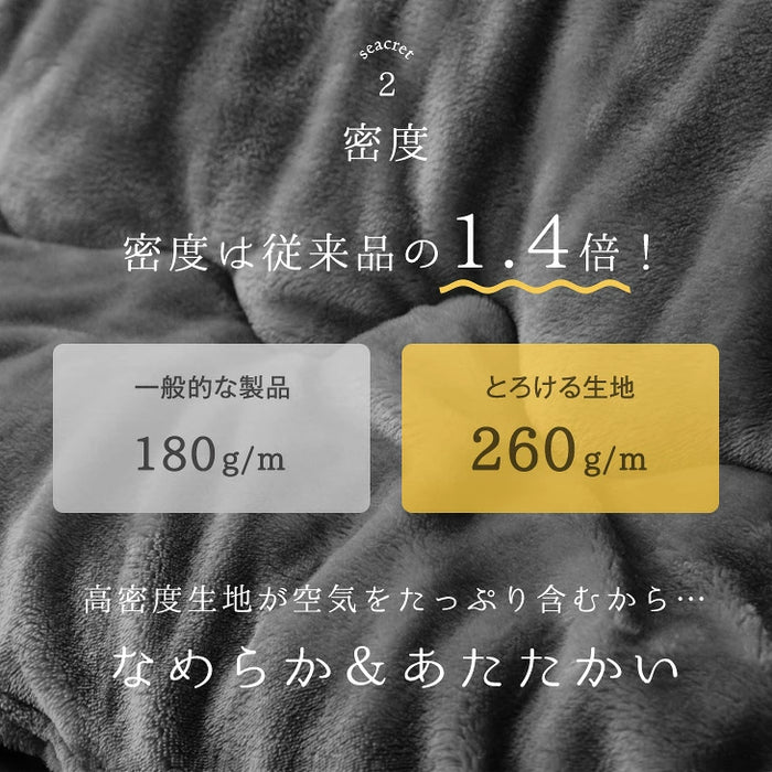 [200×240] とろりん こたつ布団 単品 長方形 こたつ用布団 大判 掛布団〔91300167〕