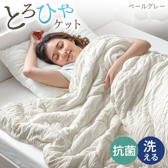 ［セミダブル］［冷感タイプ］とろけるような肌触り レーヨンケット 160×190cm 洗える とろフワ 夏用 布団〔58700154〕