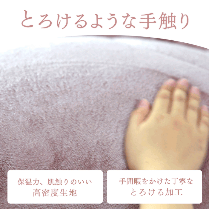 ［ダブルロング］とろりん＆超ボリューム 蓄熱 シンサレート全面使用 掛け布団 洗える 収納ケース付 抗菌 防臭 フリース〔61140702〕