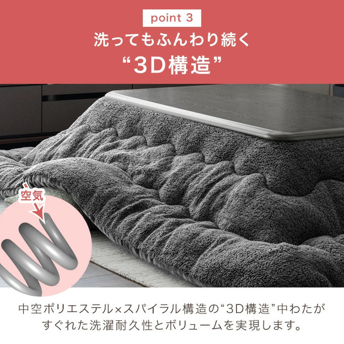 ［2点セット］RENEW 速暖2秒! 600W ハロゲンヒーター こたつ 120×80 掛け布団 長方形 手元コントローラー 木目 木製 家具調〔68140117〕