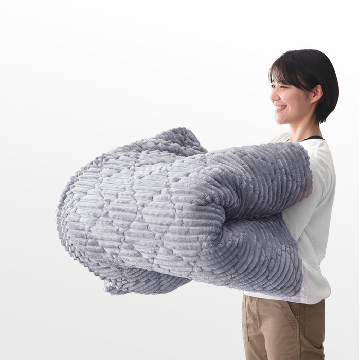 【商品番号：61100114】［140cm］専用カバー単品  極厚50mm 円形 洗える フランネル〔61100116〕