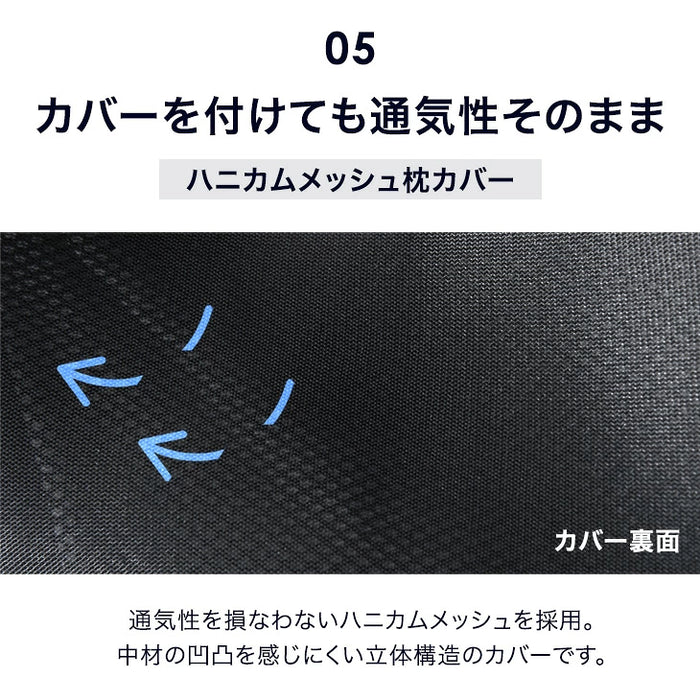 【新発売記念プライス】空気でできた熟睡枕 Goo3D Air 枕 カバー付 洗える 防ダニ 高反発 日本製 体圧分散 ウェーブ型〔51300051〕