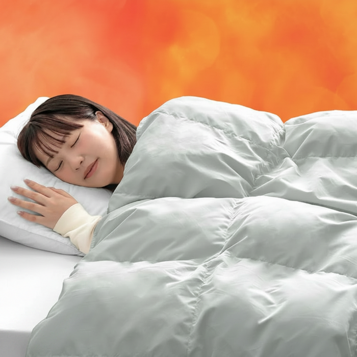 【復活記念プライス】［クイーン 増量タイプ］発熱 人工羽毛 掛け布団 洗える 暖かい 軽量 丸洗い可能 保温〔63900072〕
