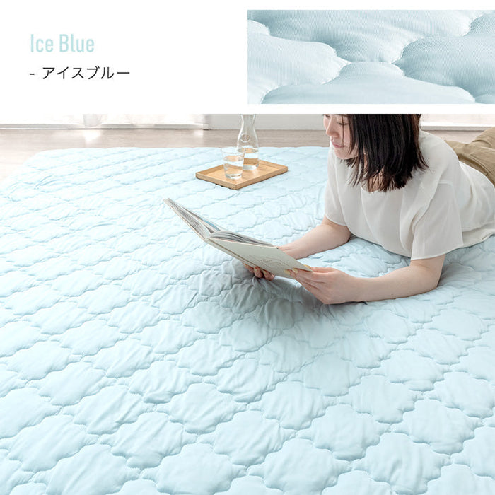【商品番号：65010034のカバーリングラグ専用】極厚60mmカバーリングラグ専用 ひんやりカバー単品〔65010031〕