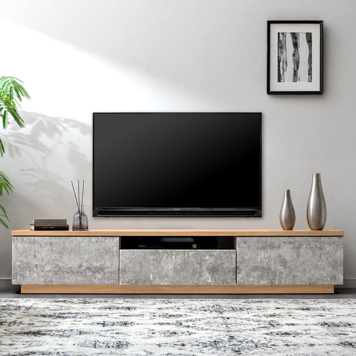 ［幅180］テレビ台 完成品 引出し収納 モダン 北欧 ローボード【超大型商品】〔76600120〕