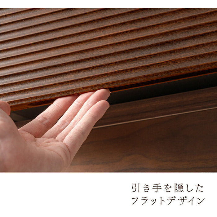 ［幅210cm］テレビ台 完成品 アッシュ 木製 北欧 ロータイプ キャビネット テレビボード【搬入設置込み】【超大型商品】〔99901212〕