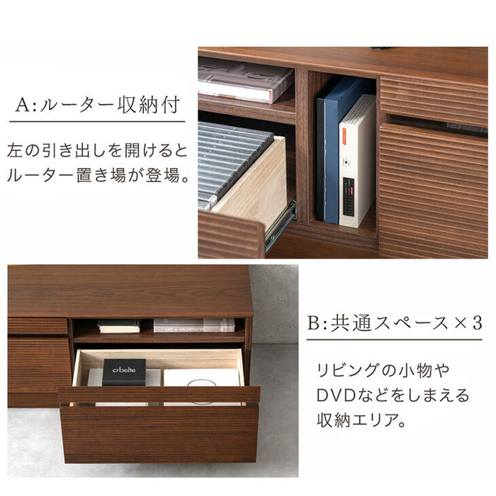 ［幅210cm］テレビ台 完成品 アッシュ 木製 北欧 ロータイプ キャビネット テレビボード【搬入設置込み】【超大型商品】〔99901212〕