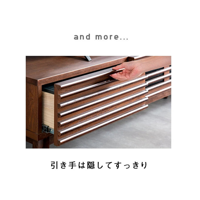 [幅175cm]テレビ台 完成品 アッシュ 無垢材 おしゃれ 天然木 ウォールナット【超大型商品】 〔71020082〕