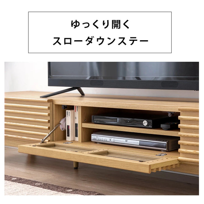 [幅200cm] テレビ台完成品 アッシュ 無垢材 おしゃれ 天然木 ウォールナット デザイン【超大型商品】 〔71020083〕