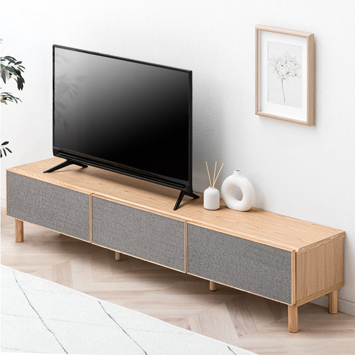 ［幅180cm］テレビ台 完成品 ブリック調 引き出し収納【超大型商品】〔71020122〕