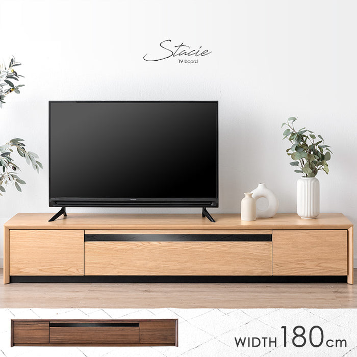 [幅180] 天然木 テレビボード 完成品 収納 木製 テレビボード ローボード テレビラック【搬入設置込み】【超大型商品】〔99901192〕