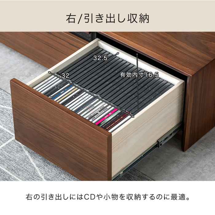 [幅180] 天然木 テレビボード 完成品 収納 木製 テレビボード ローボード テレビラック【搬入設置込み】【超大型商品】〔99901192〕