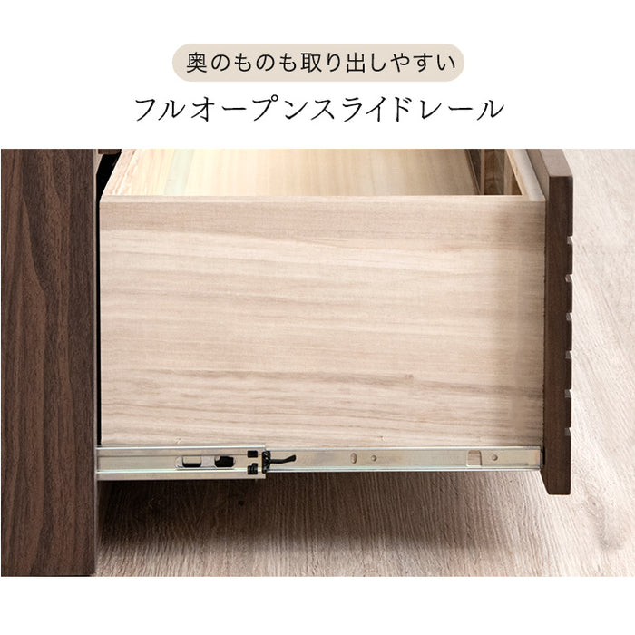 [幅80] タンス 完成品 4段 天然木 キャビネット ハイチェスト 収納家具 衣類収納 北欧 サイドチェスト【超大型商品】〔71050019〕