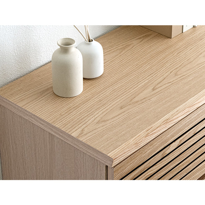 [幅80] タンス 完成品 4段 天然木 キャビネット ハイチェスト 収納家具 衣類収納 北欧 サイドチェスト【超大型商品】〔71050019〕