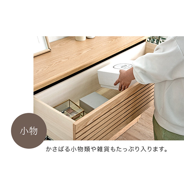 [幅120] タンス 完成品 天然木 キャビネット ハイチェスト 収納家具 衣類収納 北欧 サイドチェスト【超大型商品】〔71050020〕