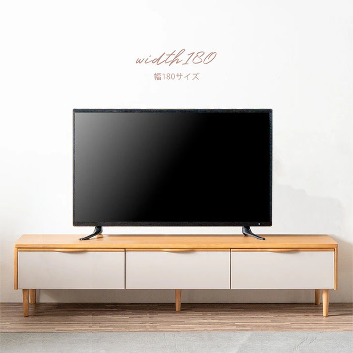 ［幅150］テレビ台 完成品 天然木 脚付き 引き出し 北欧 木製 テレビラック【超大型商品】〔71050029〕