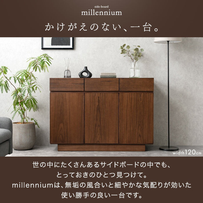 ［幅80］サイドボード 完成品 天然木 アッシュ 無垢 引き出し キャビネット 木製 北欧【超大型商品】〔71050036〕