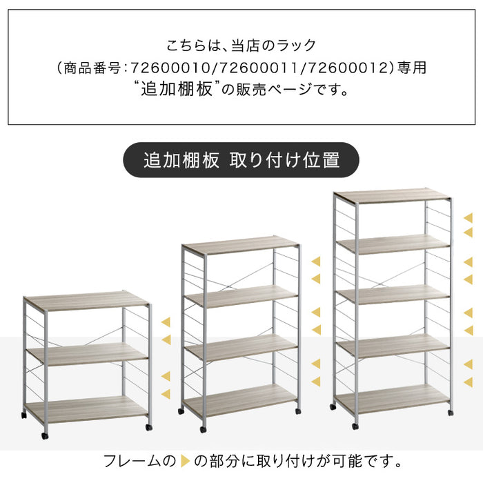 商品番号：【72600010】【72600011】【72600012】専用 棚板 追加パーツ 1枚〔72600013〕