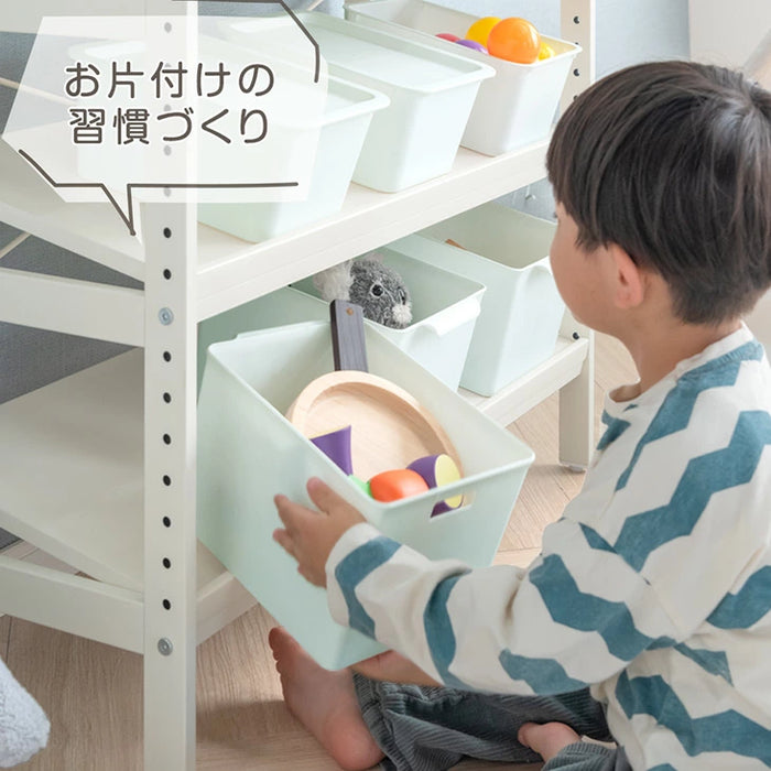 ［幅80］現役ママが考えた キッズラック 高さ20段階調整 角度3段階 スチールタイプ 子供部屋 おもちゃ収納 ラック〔72600072〕