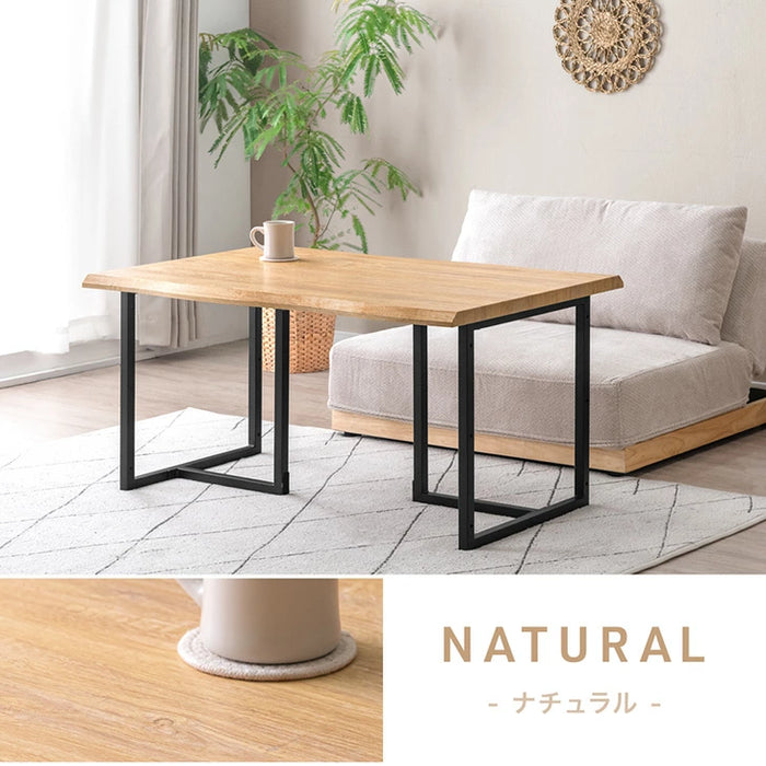[105×70] 2WAYハイ＆ロー テーブル 高さ調整 52cm 39cm 木目 モダン 北欧 おしゃれ〔72600087〕
