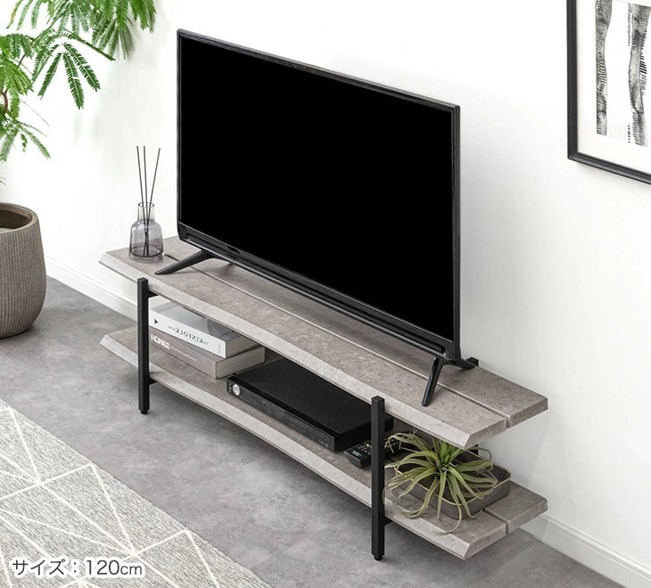 ［幅120cm］テレビ台  薄型 脚付き 木製 テレビボード テレビラック ローボード スリム 省スペース おしゃれ シンプル 収納〔72600045〕