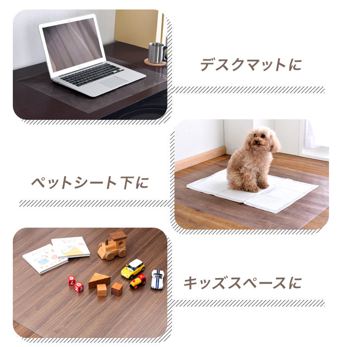 [130×180cm] 超薄0.5mm 透明ダイニングマット 撥水 クリア 抗菌 防カビ シックハウス対策済み 床暖房対応〔31800098〕