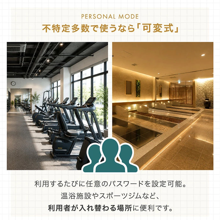 ［法人のお客様・8人用］ダイヤル錠付き 貴重品ロッカー 幅40 奥行28 高さ27 スチール〔99901349〕