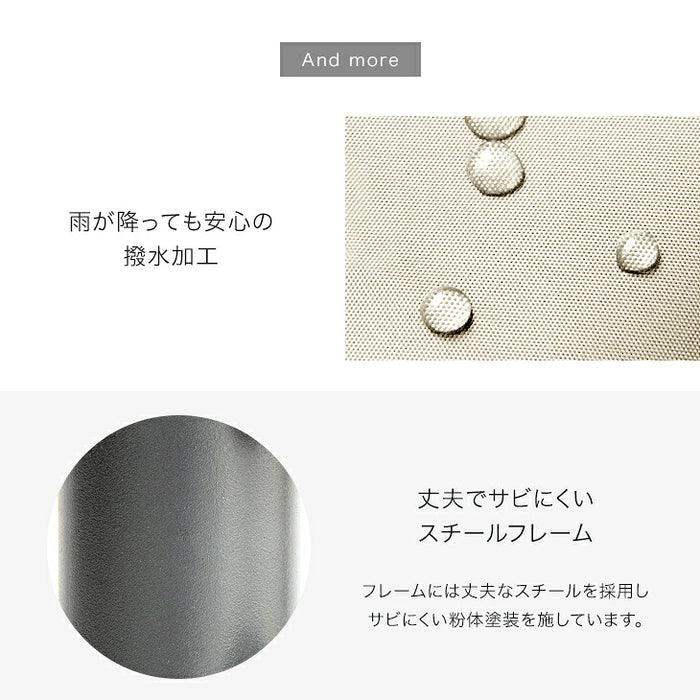 ガーデンパラソル ベース4個セット 角度調節 UVカット 日やけ 折りたたみ ガーデン用品 パラソル〔78500003〕
