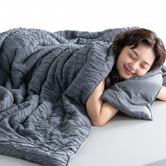 ≪ZIP!で紹介≫ シングルロング もはや、エアコン。レーヨンケット 接触冷感 リバーシブル  洗える 除湿 掛け布団〔80100103〕