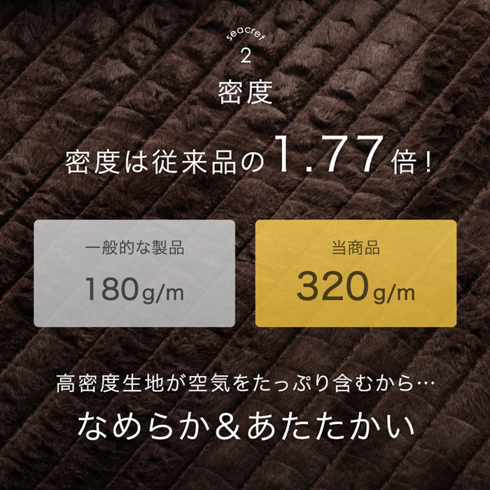 【クリアランス】［185×185］新素材“エアロゲルα” ふわもこ ラグ 丸洗い 椿オイル加工 滑り止め付 抗菌 防臭 おしゃれ かわいい mocoair〔80100118〕