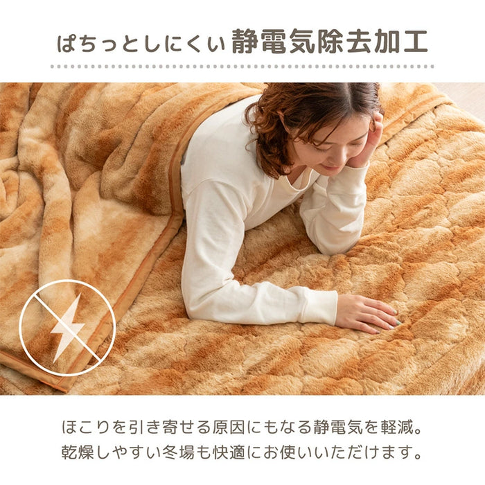 ≪TVで紹介≫[セミダブル] もはや、ねこ。 一体型 ボックスシーツ 洗える 暖かい 防ダニ 抗菌防臭 敷きパッド秋冬用 猫柄 おしゃれ〔80100137〕