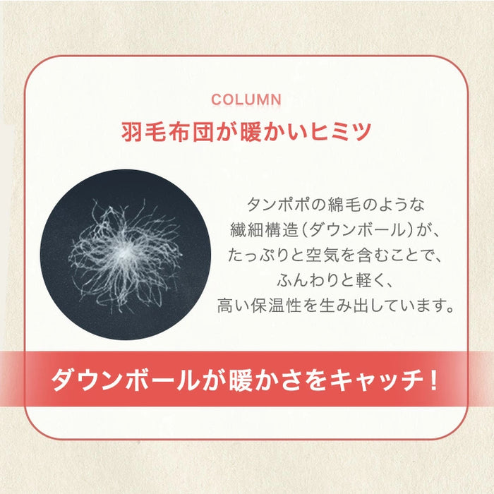 ［ダブル］もはや、羽毛。洗える 掛け布団 防ダニ 洗濯ネット付き 暖かい 人工ダウン 人工羽毛〔80100183〕