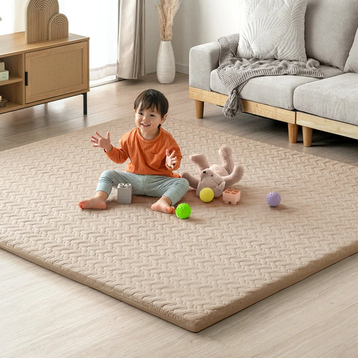 ［140×200］プレイマット専用カバー 綿100％ 洗える イブル  キルティング プレイマットカバー マットカバー〔80100204〕