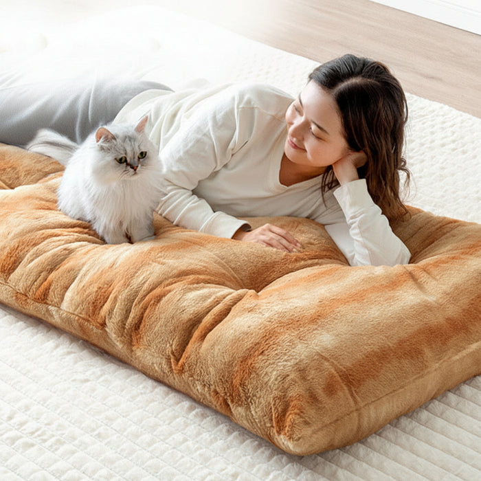 もはや、ねこ。 ごろ寝マット 洗える 80×180cm 折りたたみ あったか 冬用 お昼寝マット 〔80100220〕