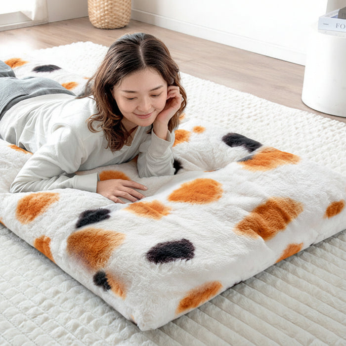 もはや、ねこ。 ごろ寝マット 洗える 80×180cm 折りたたみ あったか 冬用 お昼寝マット 〔80100220〕