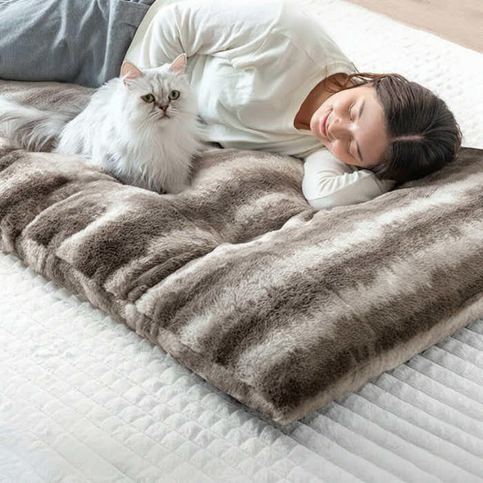 もはや、ねこ。 ごろ寝マット 洗える 80×180cm 折りたたみ あったか 冬用 お昼寝マット 〔80100220〕