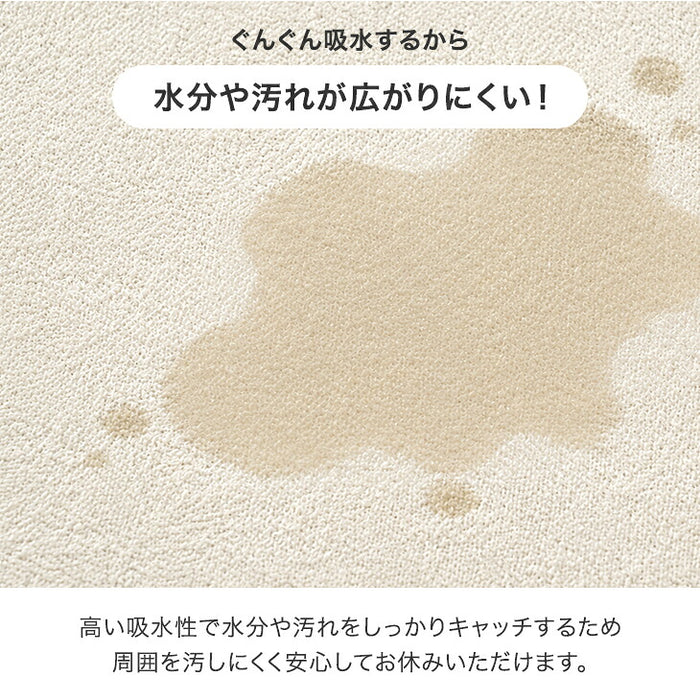【新発売記念プライス】［シングル・ノンパイルタイプ］乾燥機＆丸洗いOK 防水シーツ 1枚 抗菌・防臭加工 敷きパッド〔80100310〕