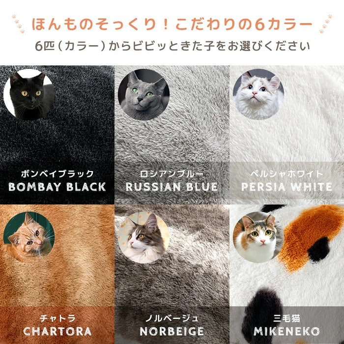 ［掛け布団+敷布団］もはや、ねこ。こたつ布団 掛敷2点セット 長方形 190×230 抗菌 防臭 防ダニ 洗える こたつ用〔80100307〕