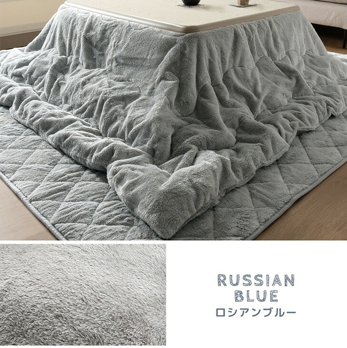 ［掛け布団+敷布団］もはや、ねこ。こたつ布団 掛敷2点セット 正方形 190×190 抗菌 防臭 防ダニ 洗える こたつ用〔80100308〕