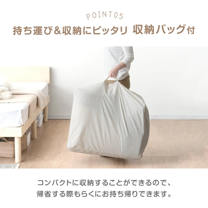［直径100］全部洗える！ 円形 ベビーマット 防水 収納バッグ 軽量 防音 床暖房対応〔80101144〕