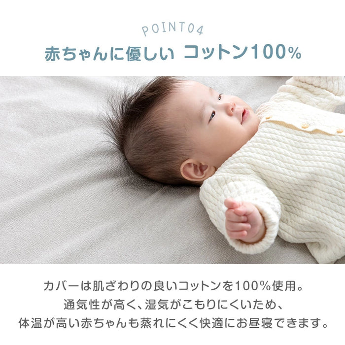 ［直径100］全部洗える！ 円形 ベビーマット 防水 収納バッグ 軽量 防音 床暖房対応〔80101144〕