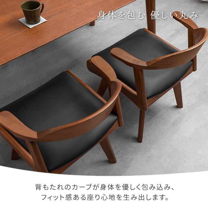 ［単脚］ダイニングチェア 完成品 北欧 リビングチェア 回転式 お掃除ロボット対応〔80500037〕