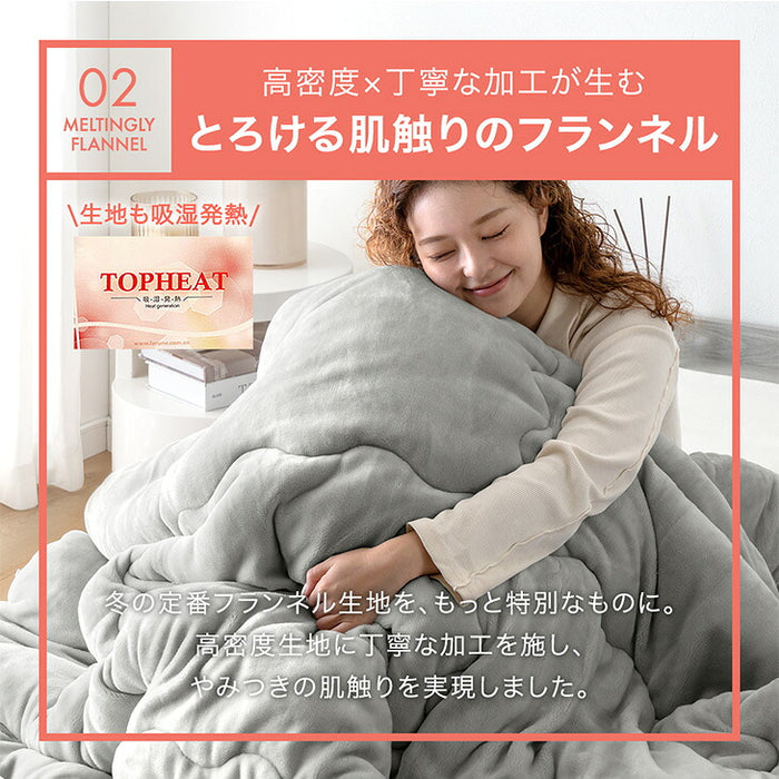【新発売記念プライス】［シングル・ライトタイプ］ もはや、こたつ。(R) 掛け布団 吸湿発熱 日本製 洗える 暖かい 抗菌 防臭 防ダニ〔81900243〕