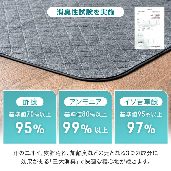 【新発売記念プライス】［セミダブル］除湿シート 洗える 防ダニ 防カビ 消臭 吸水 除湿マット 湿気対策〔81900254〕