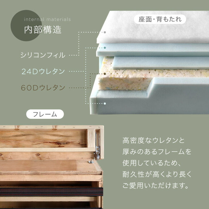コーデュロイソファ 3人掛け コーナーソファ 肘掛 リクライニング クッション 4個付き L字【玄関渡し】【超大型商品】〔99901231〕