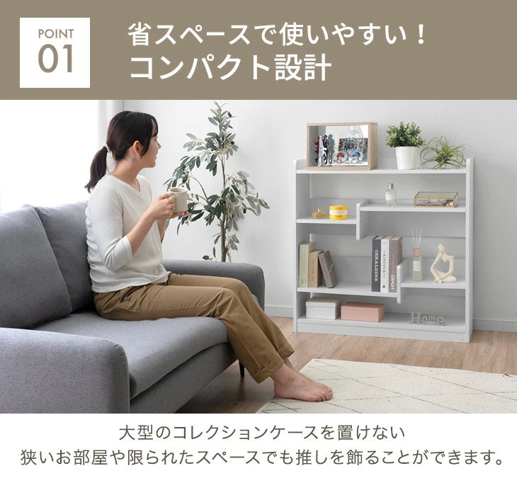【大決算プライス】［3個］推せる/隠せる オタバレ防止 コレクションBOX 背面ミラー付〔84300042〕